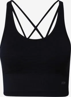 Marika Low Support Bustier Sport Bh KAYLA Dames Zwart